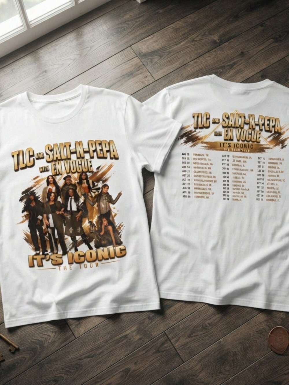 TLC Salt-N-Pepa En Vogue It's Iconic Tour Vintage Graphic T-Shirt